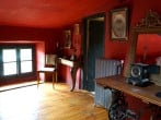 Red bedroom
